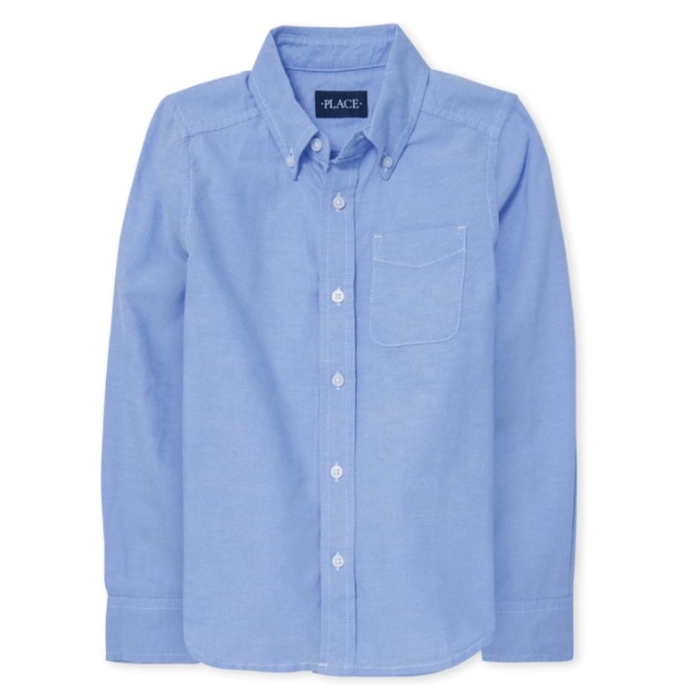 The Children's Place Baby Toddler Boys Long Sleeve Oxford Button Down Shirt